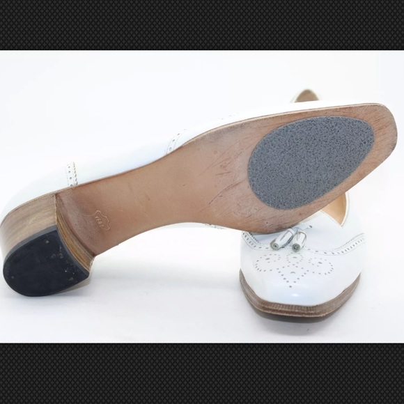 SALVATORE FERRAGAMO Leather Wingtip Loafers Italy! - Picture 8 of 8